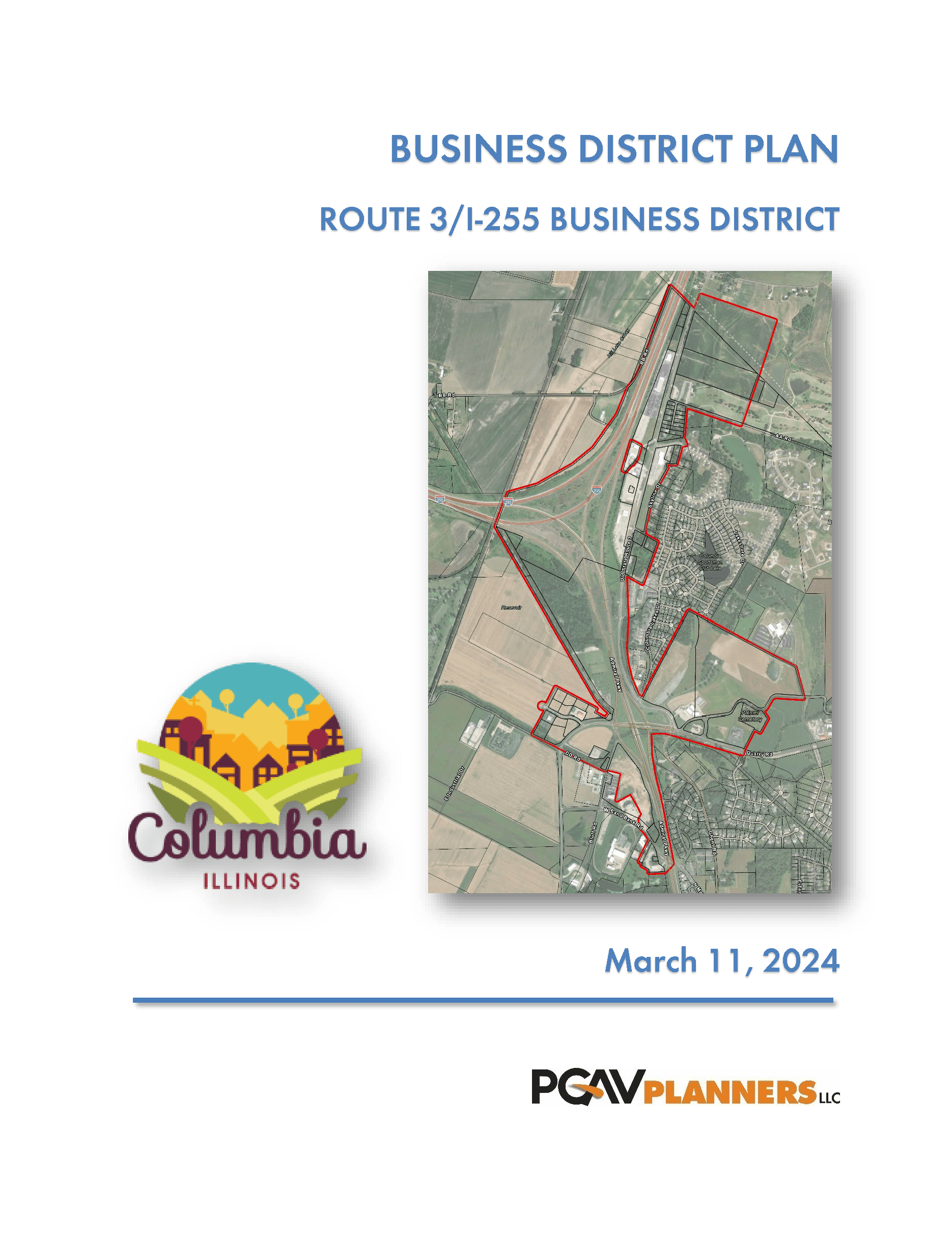 Route 3/I-255 Business District Plan (Cover)